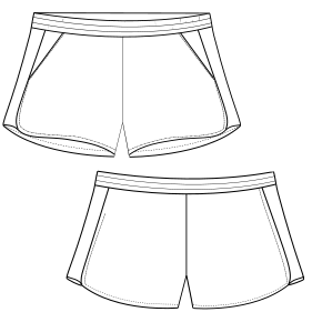 Moldes de confeccion para DAMA Shorts Short 2875